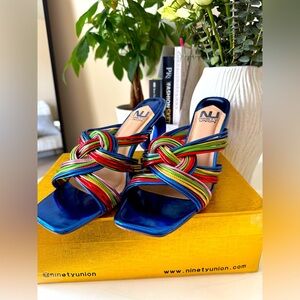 Women's Multicolor Strappy Sandals